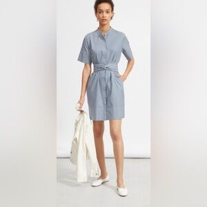 Everlane Cotton Collarless T shirt dress